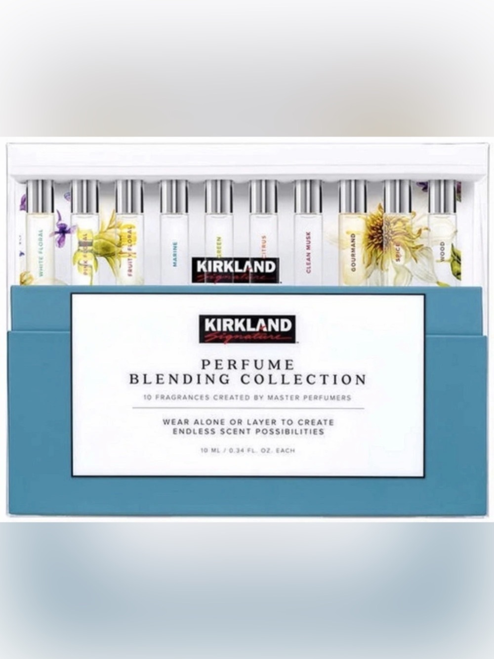 Kirkland Signature Perfume Blending Collection 10-Piece Fragrance Set NWT
